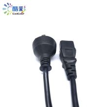 酷彩（CoolColor) 触摸一体机电源线 台式机显示器电线插头 三插三接口国标品字尾电源连接线 1.5米 黑色