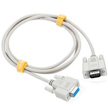 晶华 DB9串口9针公对母连接线 电脑COM口RS232条形码机扫描仪打印机收银机数控机床直连线1.5米 贝吉色 请识别好接口，避免购买错，跟VGA接口看起来相近，却