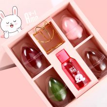 不吸粉的葫芦棉不吃粉美妆蛋架子海绵气垫粉扑清洗剂彩妆化妆球rt