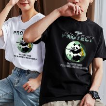 情侣t桖男2020夏季短袖体恤男士纯棉宽松大码百搭半袖街头国潮风