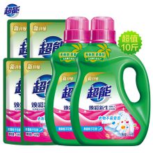 超能焕彩新生洗衣液家庭促销装10斤香味持久实惠装正品包邮